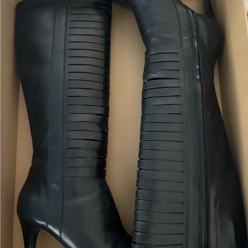 Maria Sharapova Odette By Cole Haan Women Black Boots